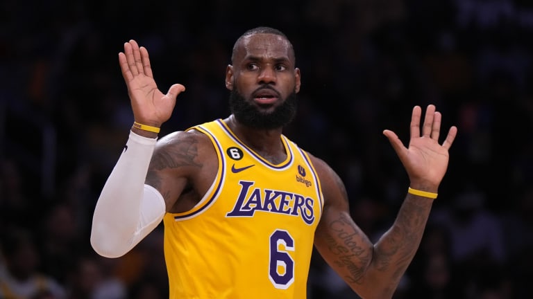 LeBron James' Shoes Grab Attention at Lakers Game